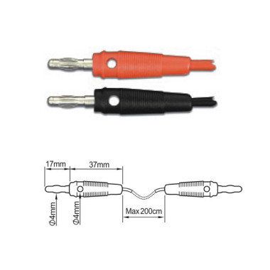 ПрофКиП PTL904-4 измерительные провода 4 мм Male-Male ПрофКиП PTL904-4 измерительные провода 4 мм Male-Male