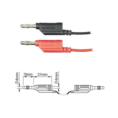 ПрофКиП PTL908-9 измерительные провода 4 мм Male-Male ПрофКиП PTL908-9 измерительные провода 4 мм Male-Male